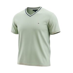 NWOT Tommy Hilfiger Men’s V-neck Short Sleeved T-shirt Top Sz XL light green